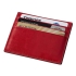Картхолдер для 6 пластиковых карт с RFID-защитой Fabrizio, красный, красный, искусственная кожа