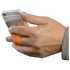 Картхолдер для телефона с отверстием для пальца, оранжевый, оранжевый, силикон