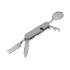 Приборы Camper 4 в 1 в чехле: вилка, ложка, нож, открывалка, серебристый, нержавеющая сталь