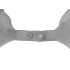 Подушка Basic из микрофибры с эффектом памяти U-shape, серый, серый, внешний материал: микрофибра, наполнение: полиуретановая пена, чехол: полиэстер