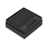 Подарочный набор To go с блокнотом и зарядным устройством, черный, черный, блокнот - картон с покрытием из полиуретана, имитирующего кожу, портативное зарядное устройство - металл