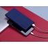 Внешний аккумулятор Rombica NEO ARIA Maroon, 10000мАч, Soft-touch, PD, QCharge, Type-C, бордовый/син, бордовый/синий, пластик с покрытием soft-touch