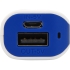 Портативное зарядное устройство (power bank) Basis, 2000 mAh, синий, белый/синий, пластик