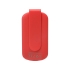 Портативное зарядное устройство Pin на 4000 mAh с большой площадью нанесения и клипом для крепления к одежде или сумке, красный, красный, пластик