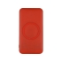 Портативное беспроводное зарядное устройство Impulse, 4000 mAh, красный, красный, пластик