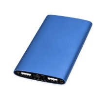 Портативное зарядное устройство Мун с 2-мя USB-портами, 4400 mAh, синий (Р)