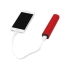 Портативное зарядное устройство Мьюзик, 5200 mAh, красный, красный/черный, пластик