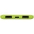Портативное зарядное устройство Reserve с USB Type-C, 5000 mAh, зеленое яблоко, зеленое яблоко, пластик с покрытием soft-touch