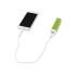 Портативное зарядное устройство Ангра, 2200 mAh, зеленое яблоко, зеленое яблоко/белый, пластик