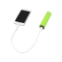Портативное зарядное устройство Мьюзик, 5200 mAh, зеленое яблоко, зеленое яблоко/черный, пластик