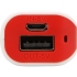 Портативное зарядное устройство (power bank) Basis, 2000 mAh, красный, белый/красный, пластик
