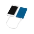 Портативное зарядное устройство Мун с 2-мя USB-портами, 4400 mAh, синий (Р), синий, металл