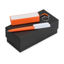 Подарочный набор Essentials Umbo с ручкой и зарядным устройством, оранжевый
