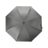 Зонт-трость Lunker с большим куполом (d120 см), серый, серый, купол- эпонж 180t, каркас-сталь, спицы- фибергласс, ручка soft-touch