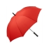 Зонт-трость Resist с повышенной стойкостью к порывам ветра, красный, красный, купол - эпонж , каркас - сталь, спицы - стекловолокно, ручка - пластик