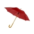 Зонт-трость Радуга, красный, красный, полиэстер/дерево