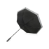 Зонт-трость Reflect полуавтомат, в чехле, черный (Р), черный, купол-эпонж 190t с водоотталкивающей пропиткой; каркас- сталь; спицы- фибергласс; ручка- пластик с покрытием soft-touch
