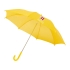 Детский 17-дюймовый ветрозащитный зонт Nina, желтый, желтый, купол- полиэстер, каркас-сталь, спицы- стекловолокно, ручка-пластик