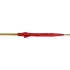 Зонт-трость полуавтоматический с деревянной ручкой, красный, полиэстер/дерево