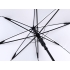 Зонт-трость Reviver, белый, белый, купол - 190т эпонж из rpet, каркас - сталь, спицы - стекловолокно