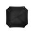 Зонт трость Square, полуавтомат 23, черный/серебристый, черный/серебристый, эпонж полиэстер