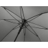 Зонт-трость Lunker с большим куполом (d120 см), серый, серый, купол- эпонж 180t, каркас-сталь, спицы- фибергласс, ручка soft-touch
