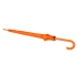Зонт-трость Color полуавтомат, оранжевый, оранжевый, купол-эпонж 190t с водоотталкивающей пропиткой; каркас- сталь; спицы- фибергласс; ручка- пластик с покрытием soft-touch