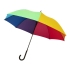 23-дюймовый ветрозащитный автоматический зонт Sarah,  радужный, радужный, эпонж полиэстер