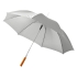 Зонт-трость Lisa полуавтомат 23, серый, серый, полиэстер, металл, дерево