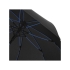Зонт трость Spark полуавтомат 23, черный/синий, черный/синий, эпонж полиэстер/стекловолокно