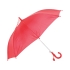 Зонт-трость детский полуавтоматический со свистком, красный, полиэстер/металл/пластик