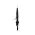 Зонт-трость Alu с деталями из прочного алюминия, черный, черный, купол - эпонж , каркас - сталь, спицы - стекловолокно, ручка - soft touch
