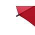 Зонт-трость Concord, полуавтомат, красный, красный, купол- полиэстер, каркас-металл, спицы- фибергласс, ручка-пластик