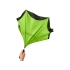 Прямой зонтик Yoon 23 с инверсной раскраской, лайм, лайм/черный, полиэстер/стекловолокно