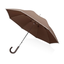Зонт-трость Ривер, механический 23, коричневый (Р)