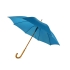 Зонт-трость Радуга, синий 2390C, синий, купол- полиэстер, стержень и ручка- дерево, спицы- металл