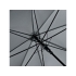 Зонт-трость 7350 Dandy, черный, черный, купол - эпонж, спицы - стекловолокно, каркас - дерево, ручка - дерево