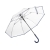 Зонт-трость Pure с прозрачным куполом, прозрачный/синий navy