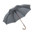 Зонт-трость 7350 Dandy, серый, серый, купол - эпонж, спицы - стекловолокно, каркас - дерево, ручка - дерево