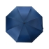 Зонт-трость Lunker с большим куполом (d120 см), синий, синий, купол- эпонж 180t, каркас-сталь, спицы- фибергласс, ручка soft-touch