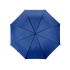 Зонт-трость полуавтоматический с пластиковой ручкой, синий, полиэстер/металл/пластик