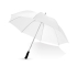Зонт трость Winner механический 30, белый, белый/черный/серебристый, полиэстер/металл