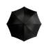 Зонт-трость Lisa полуавтомат 23, черный, черный, полиэстер/дерево/металл