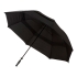 Зонт-трость Bedford 32 противоштормовой, черный, черный, полиэстер, стекловолокно, пластик