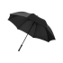 Зонт трость Rosari, полуавтомат 27, черный, черный, полиэстер эпонж