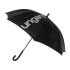 Зонт-трость Ungaro, полуавтомат, черный/белый, полиэстер/металл/пластик