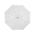 Зонт Barry 23 полуавтоматический, белый, белый/черный, полиэстер/металл/пластик
