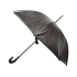 Зонт-трость кожаный Jean-Paul Gaultier, механика, черный, натуральная кожа