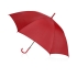 Зонт-трость полуавтоматический с пластиковой ручкой, красный, полиэстер/металл/пластик