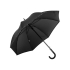 Зонт-трость полуавтоматический Ferre Milano, черный, черный, полиэстер